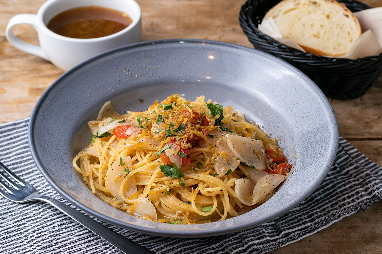 港区 竹芝シーサイドエリアのイタリアン・スパニッシュ BESIDE SEASIDE(ビサイド シーサイド)のパスタランチ